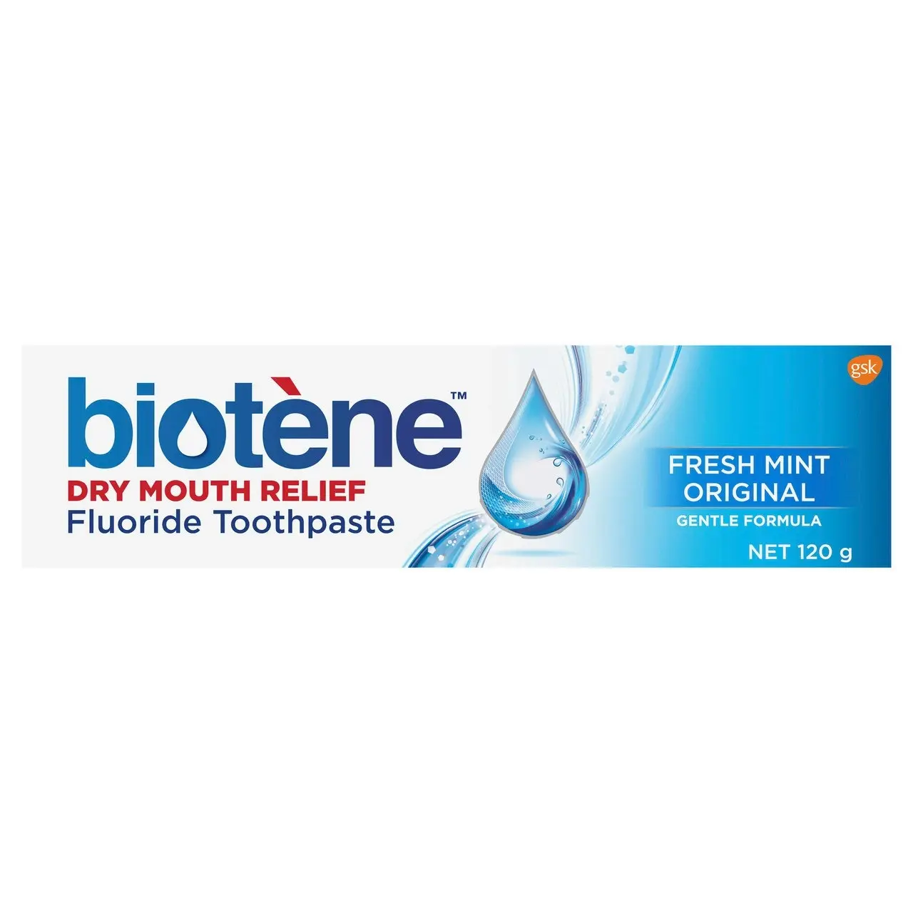 Biotene Dry Mouth Relief Fluoride Toothpaste Fresh Mint Original 120g