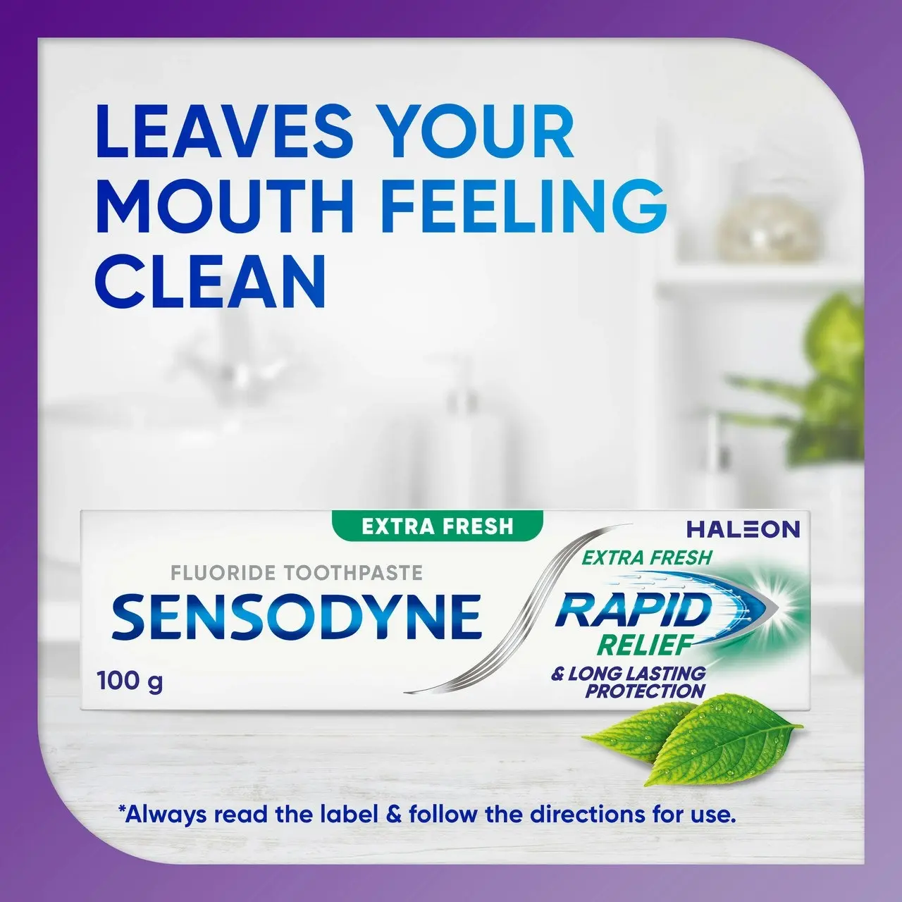 Sensodyne Rapid Relief Extra Fresh Sensitivity Toothpaste 100g