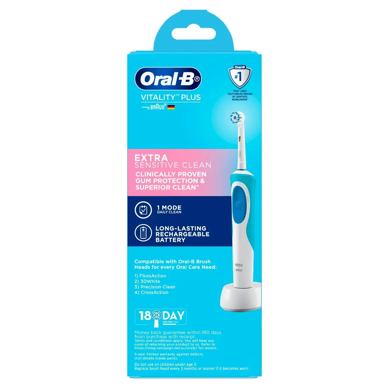 Oral-B Vitality Plus Extra Sensitive Clean Electric Toothbrush