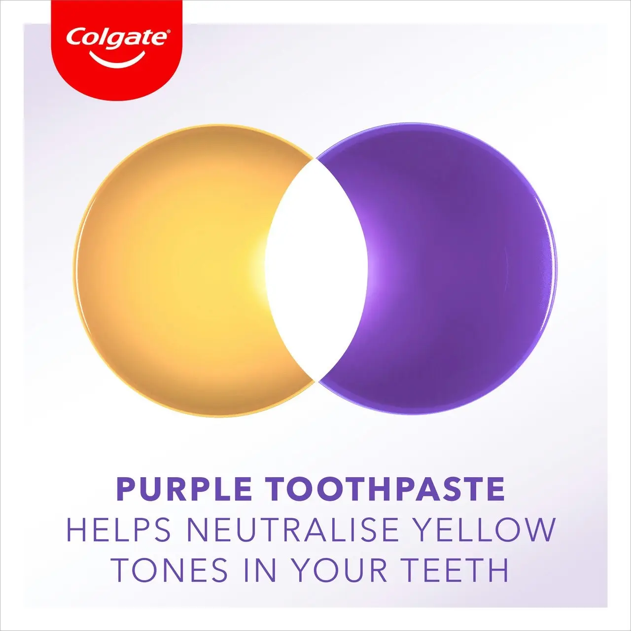 Colgate Advanced Whitening Purple Toothpaste, 120g, Colour Correcting Technology, Stain Protection