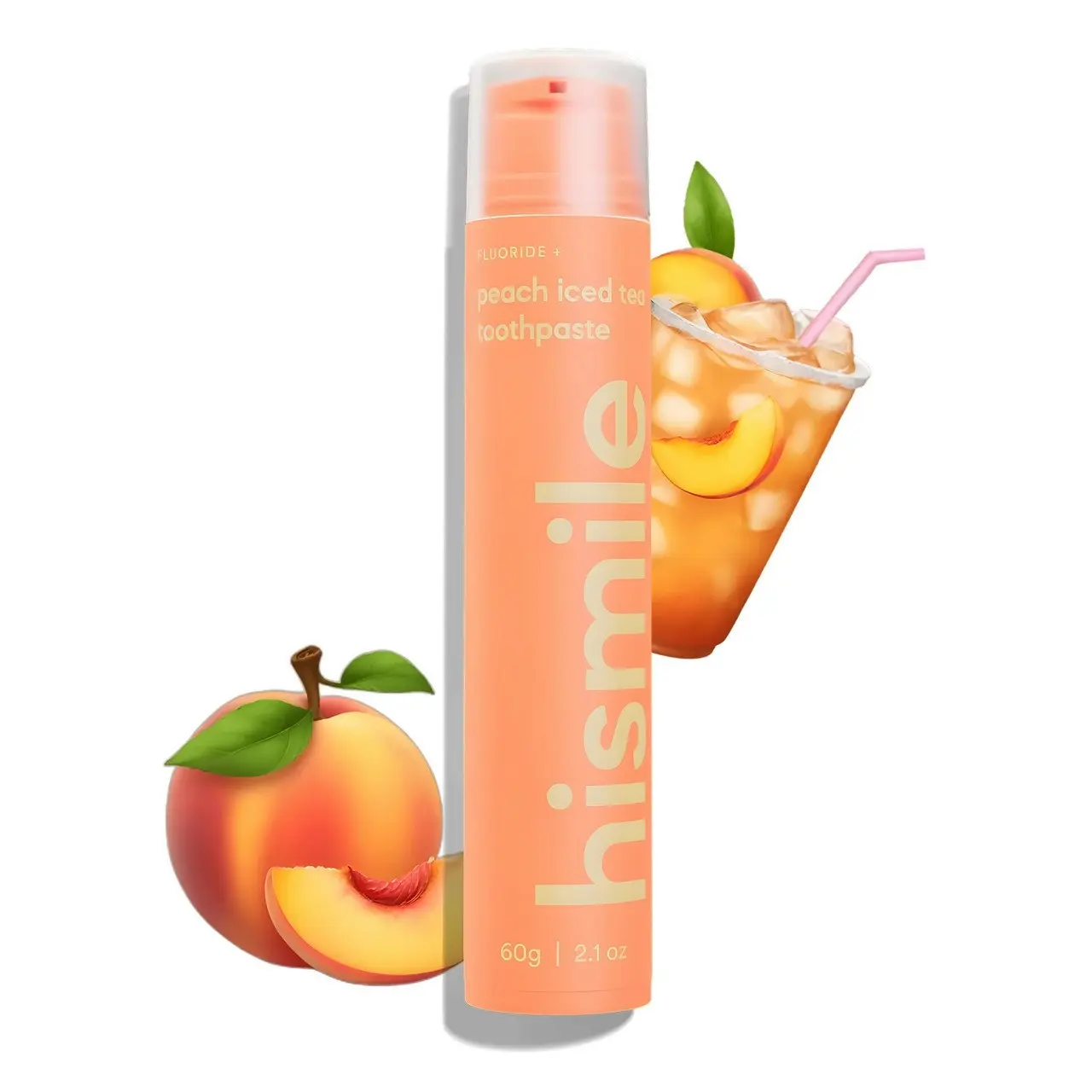 Hismile Peach Iced Tea Flavoured Toothpaste 60g