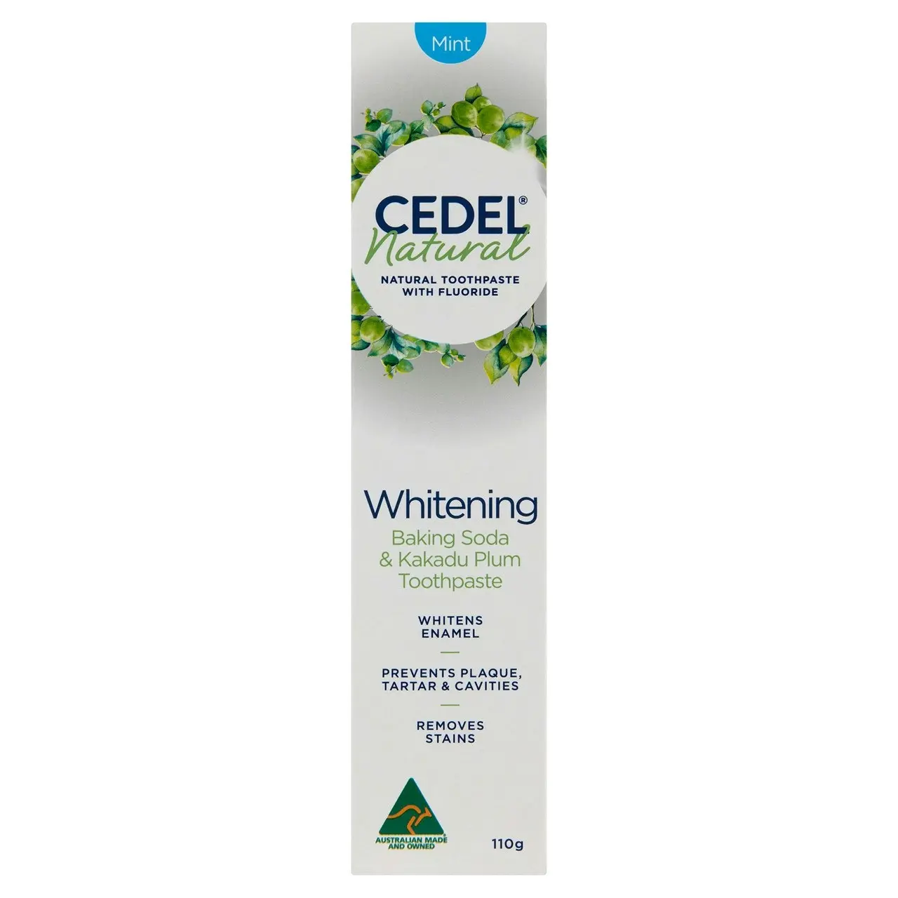 Cedel Whitening Natural Toothpaste with Baking Soda & Kakadu Plum 110g