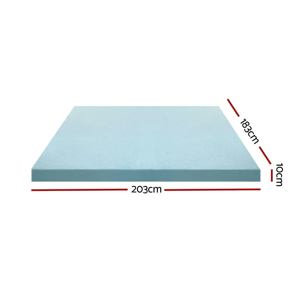 Giselle Bedding Memory Foam Mattress Topper Cool Gel 10cm King