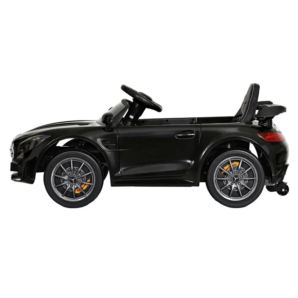 Kids Electric Ride On Car Mercedes-Benz AMG GTR Licensed Toy Cars Remote Black