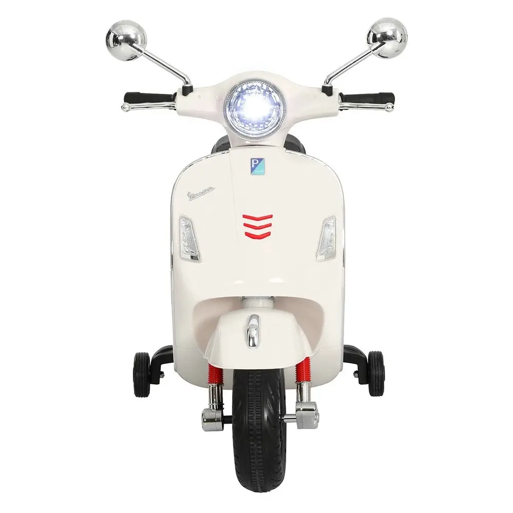 Kids Electric Ride On Car Motorcycle Motorbike Vespa Licensed GTS White