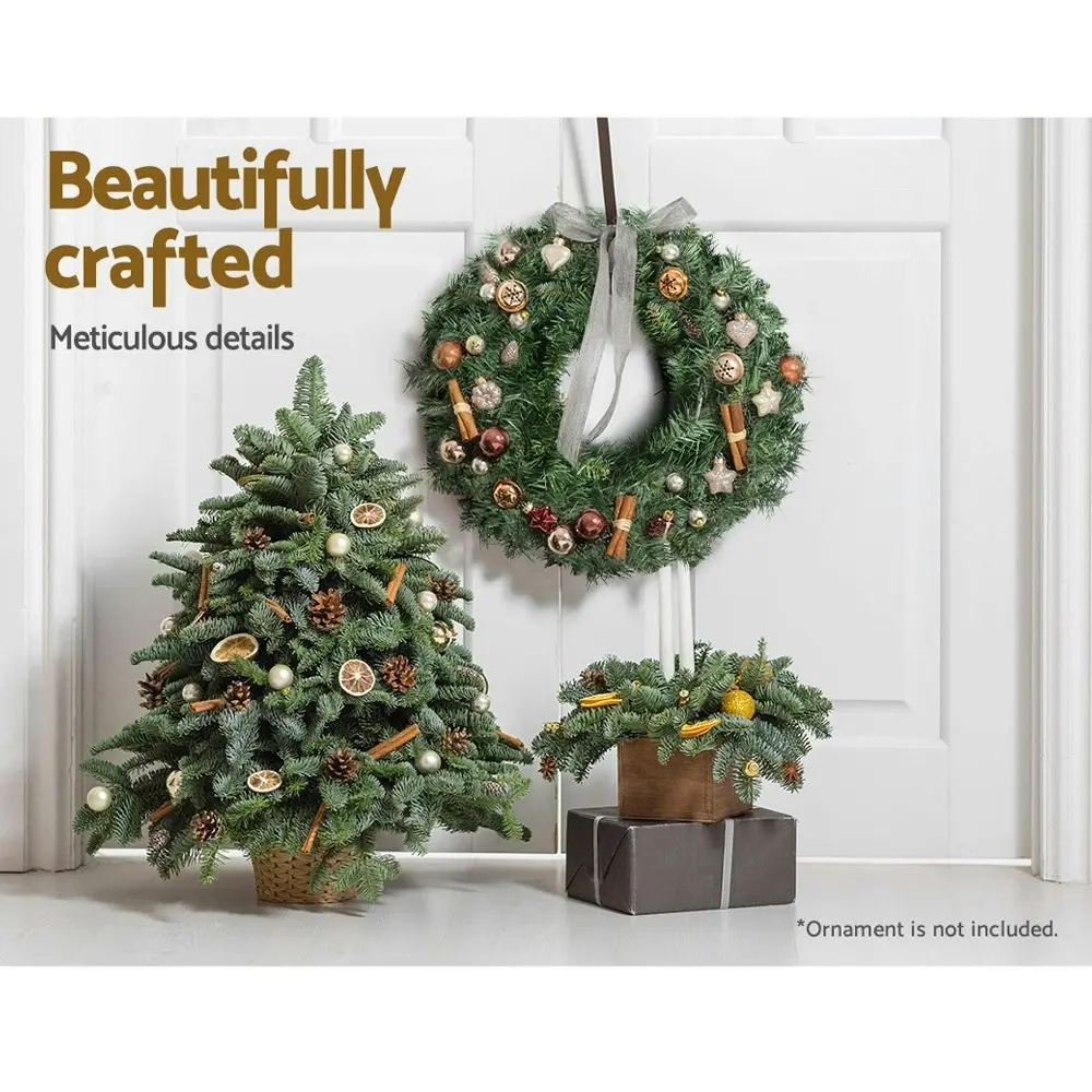 Jingle Jollys 60cm Christmas Wreath Garland Xmas Decorations Wedding Party