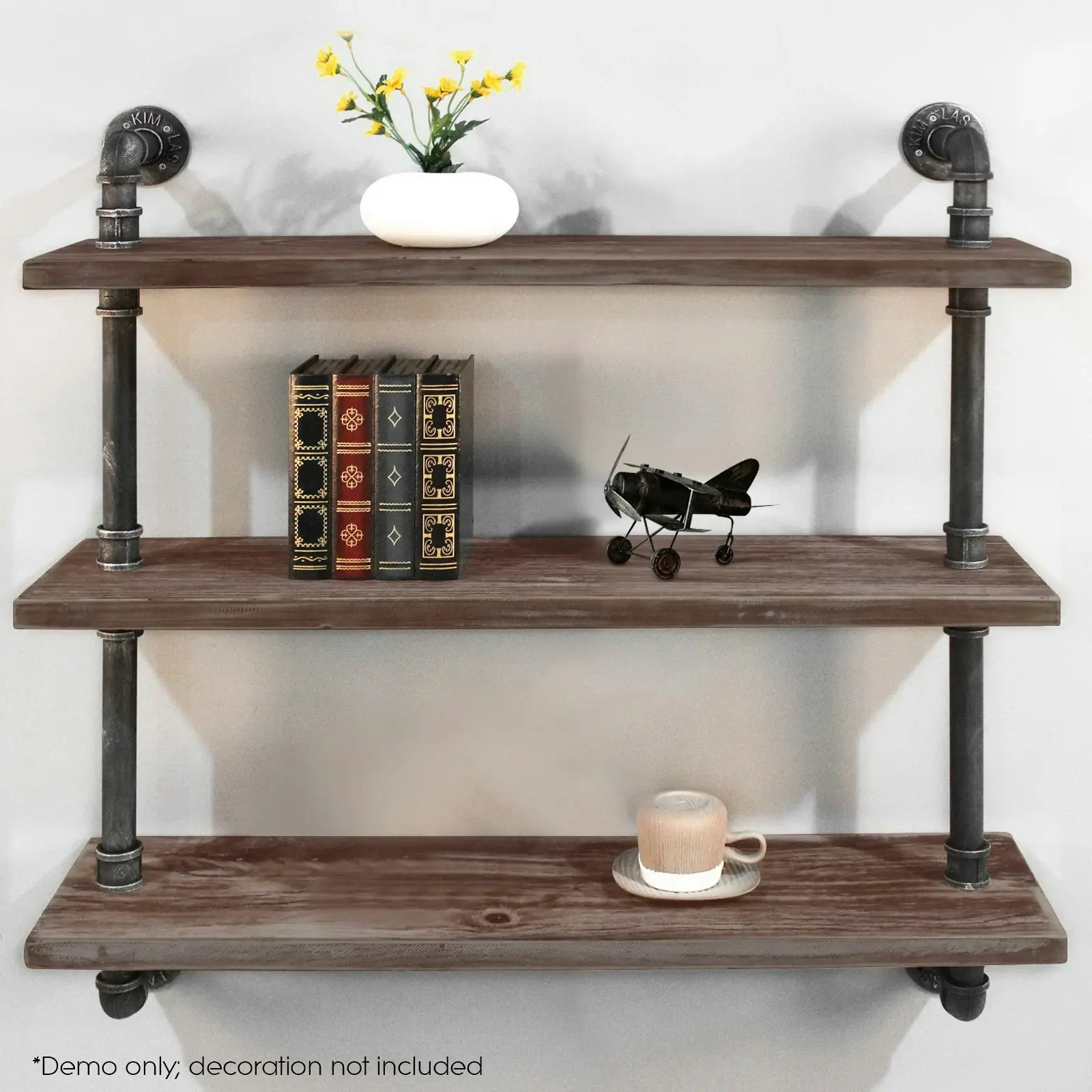 Artiss Floating DIY Pipe Shelf 3 Tiers - ISSA