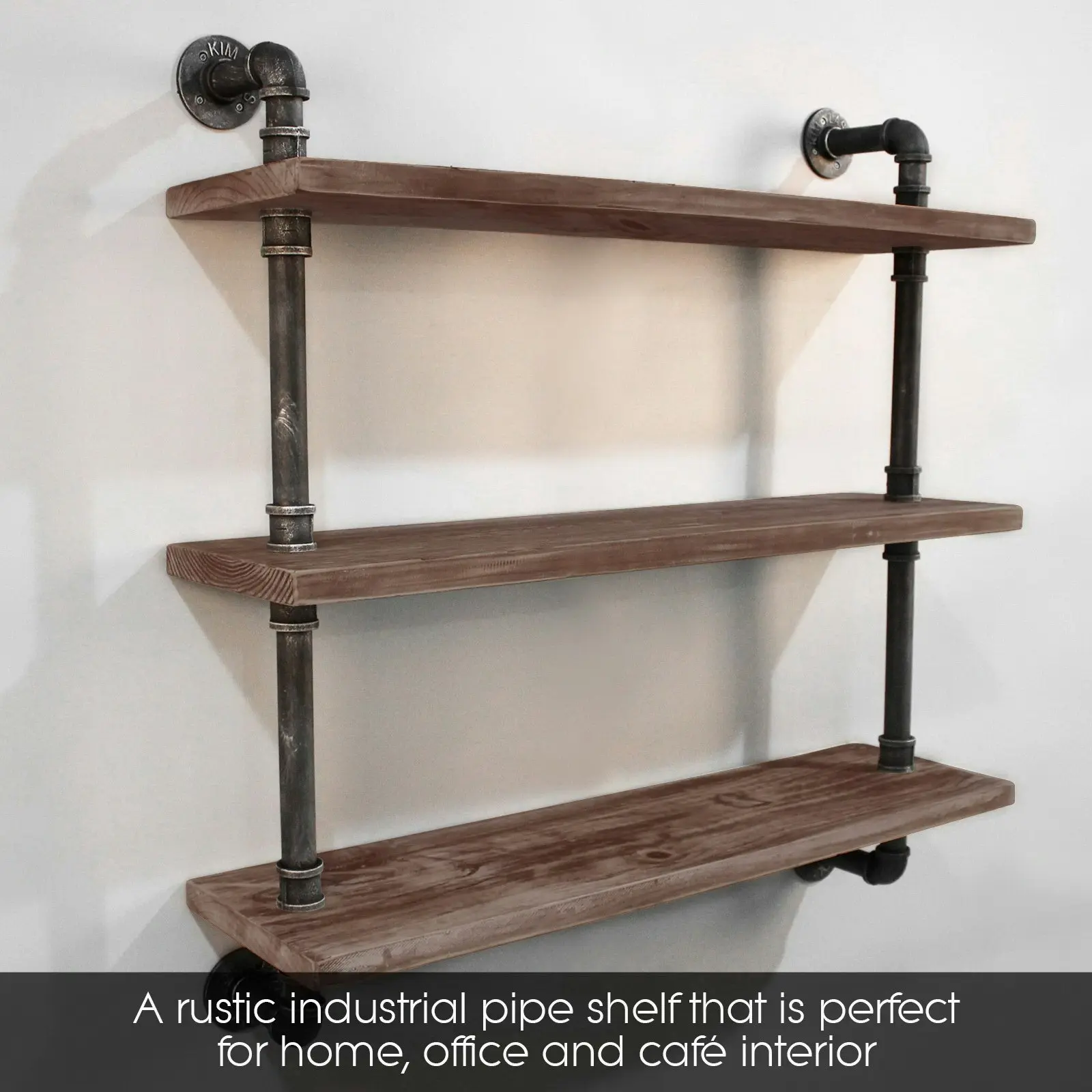 Artiss Floating DIY Pipe Shelf 3 Tiers - ISSA