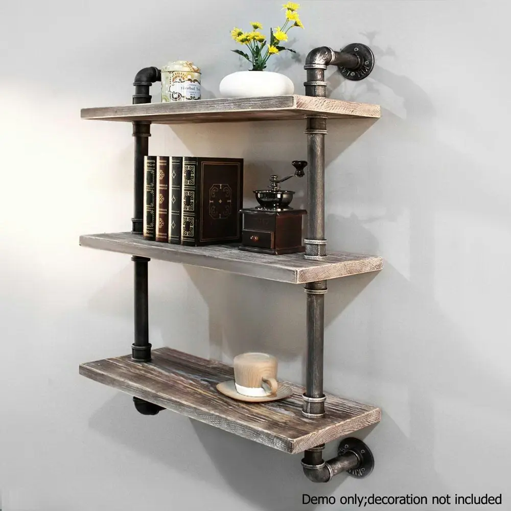 Artiss Floating DIY Pipe Shelf 3 Tiers - IRMA