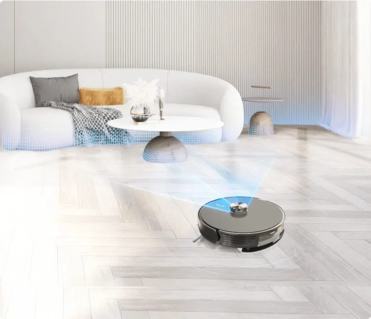 360 Degree LiDAR Scanning Robot Vacuum & Mop with Auto Disposal Station