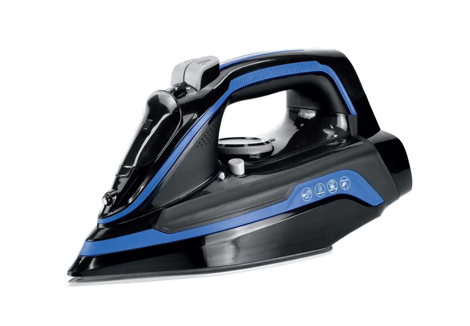 Cordless Steam Iron w/ Ceramic Soleplate, 360° Charging Base, Self-Cleaning