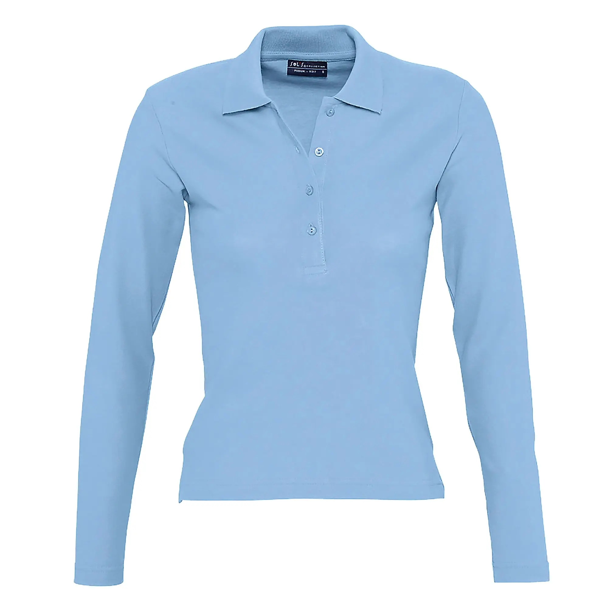 SOLS Womens/Ladies Podium Long Sleeve Pique Cotton Polo Shirt