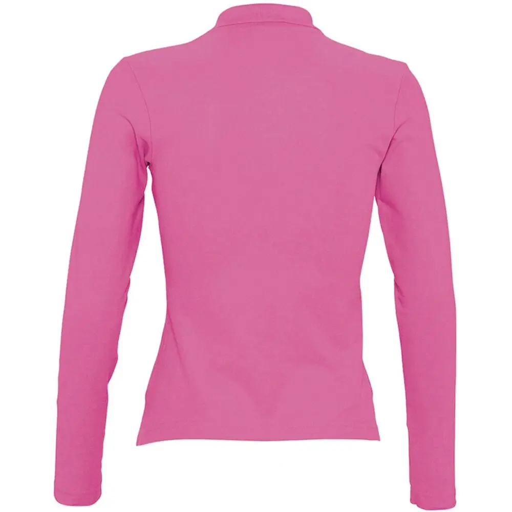 SOLS Womens/Ladies Podium Long Sleeve Pique Cotton Polo Shirt