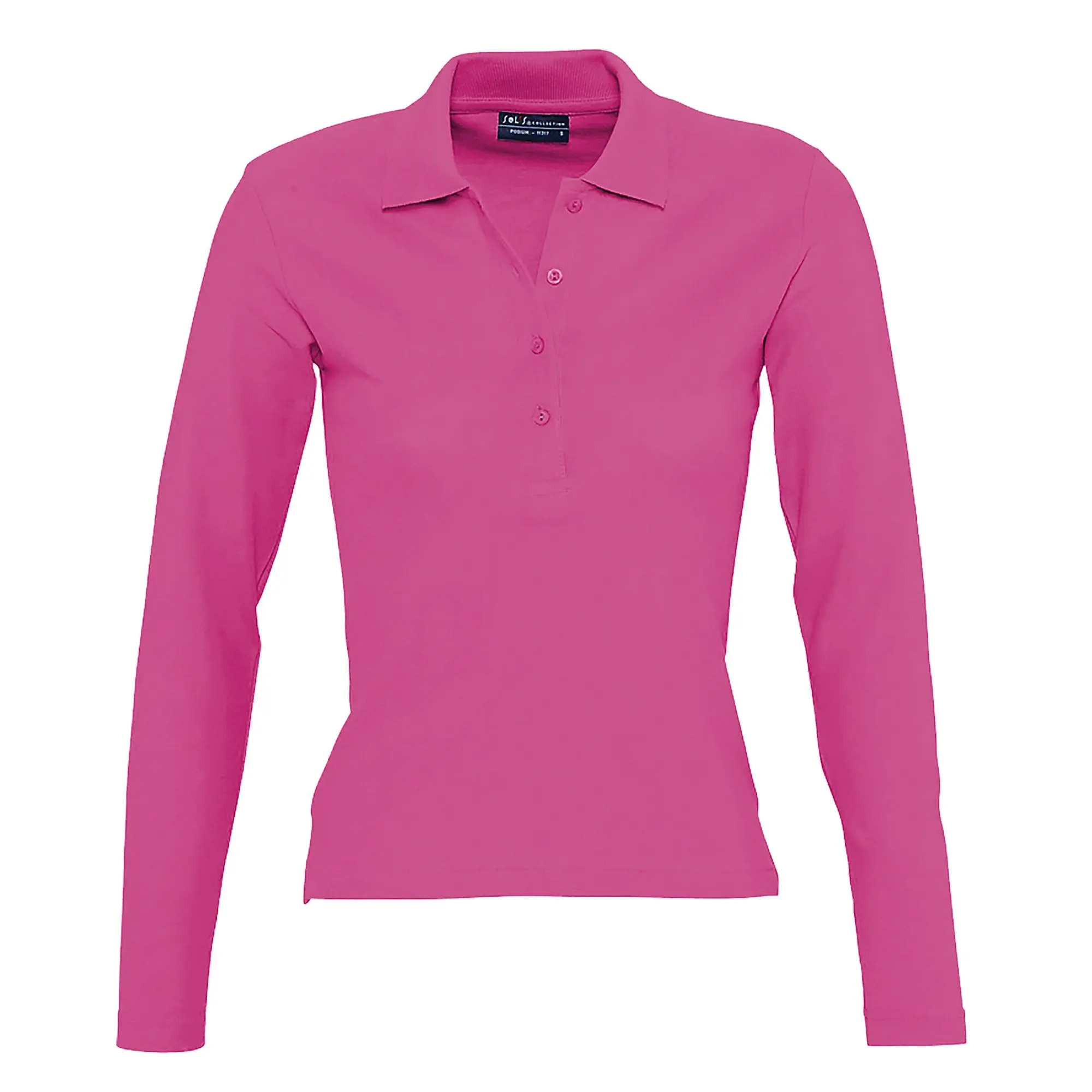 SOLS Womens/Ladies Podium Long Sleeve Pique Cotton Polo Shirt