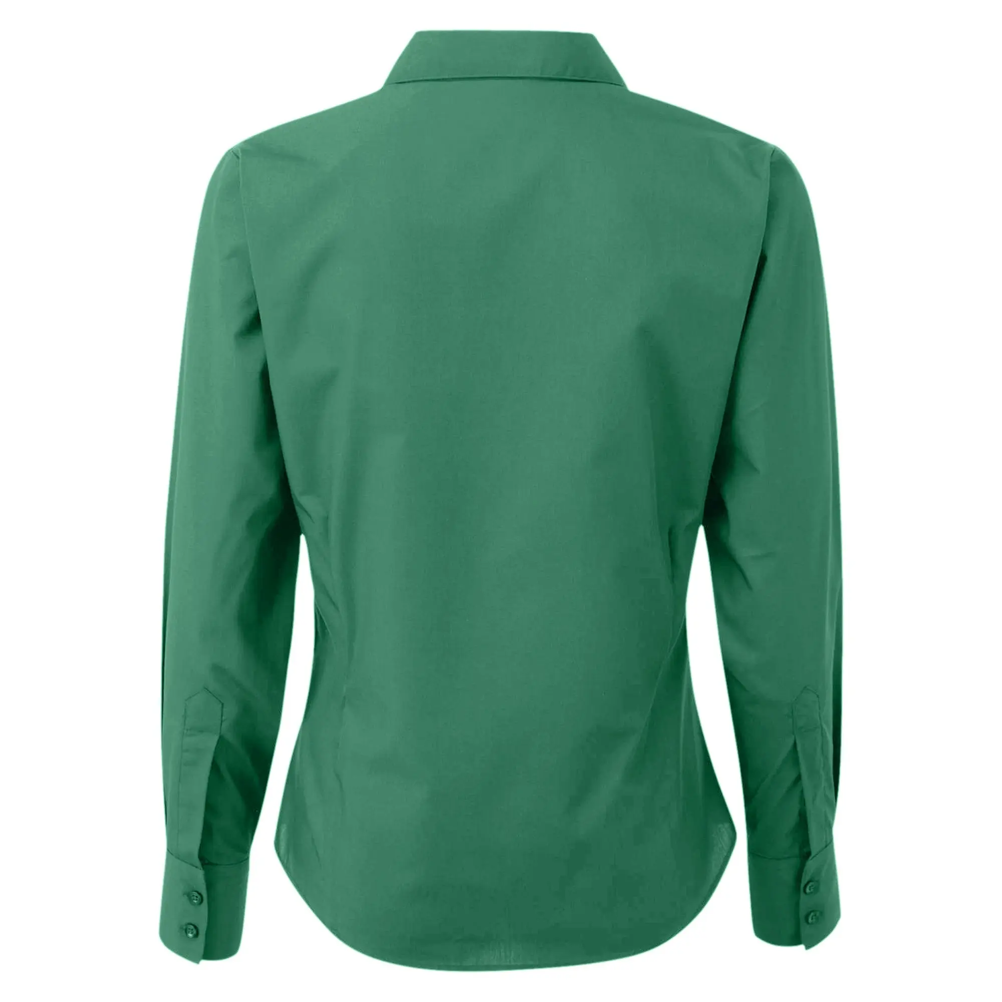 Premier Womens/Ladies Poplin Long Sleeve Blouse / Plain Work Shirt