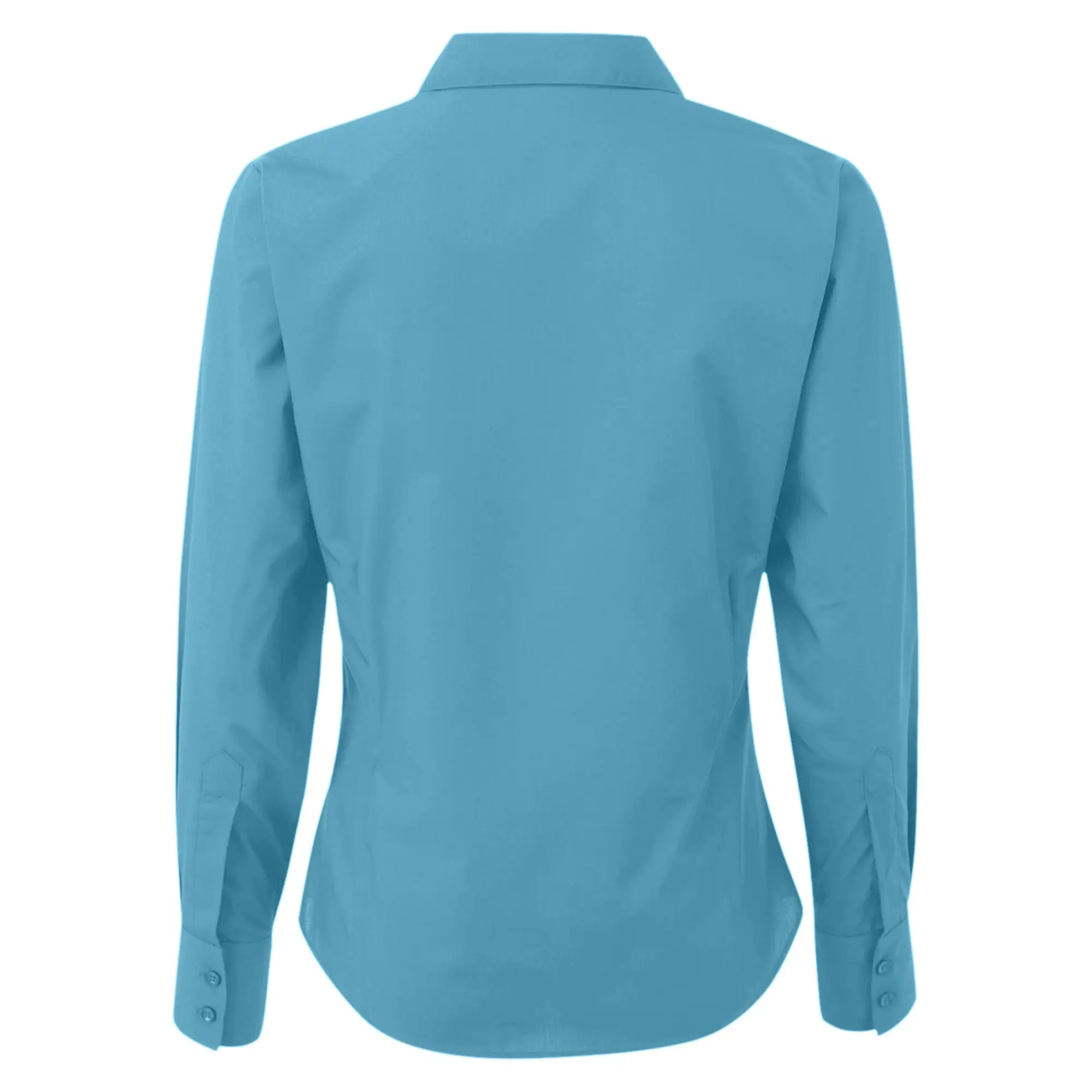 Premier Womens/Ladies Poplin Long Sleeve Blouse / Plain Work Shirt