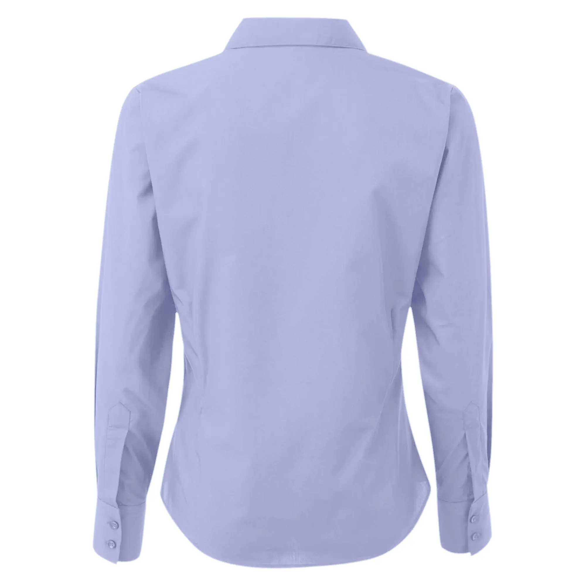 Premier Womens/Ladies Poplin Long Sleeve Blouse / Plain Work Shirt