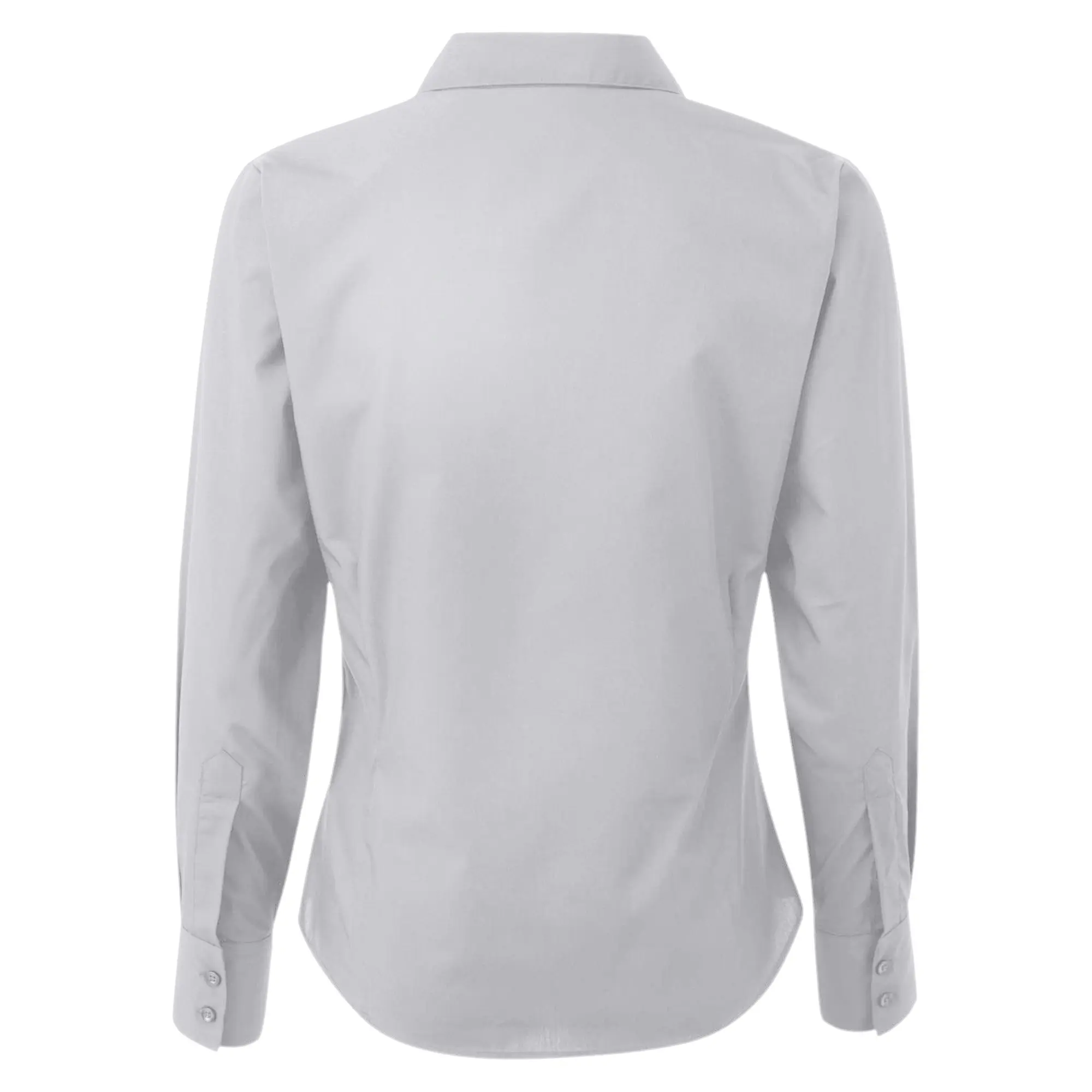 Premier Womens/Ladies Poplin Long Sleeve Blouse / Plain Work Shirt