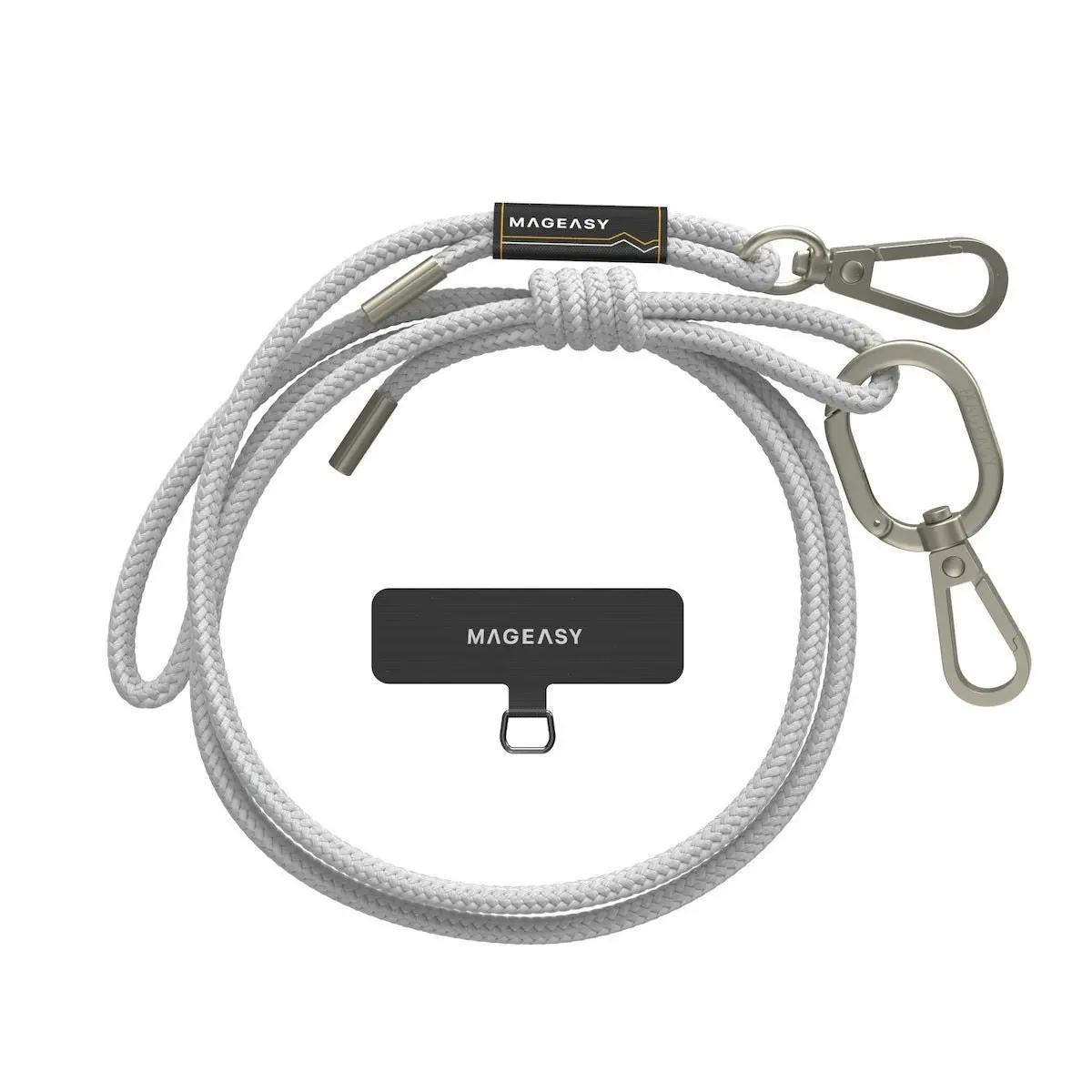 MagEasy Phone Strap & Strap Card 6mm - Misty Grey