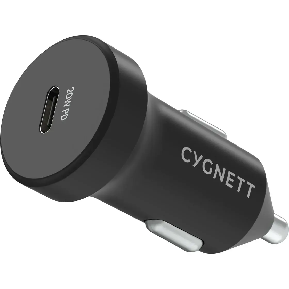 Cygnett Charge & Connect 20w Usb-c Car Charger - Black