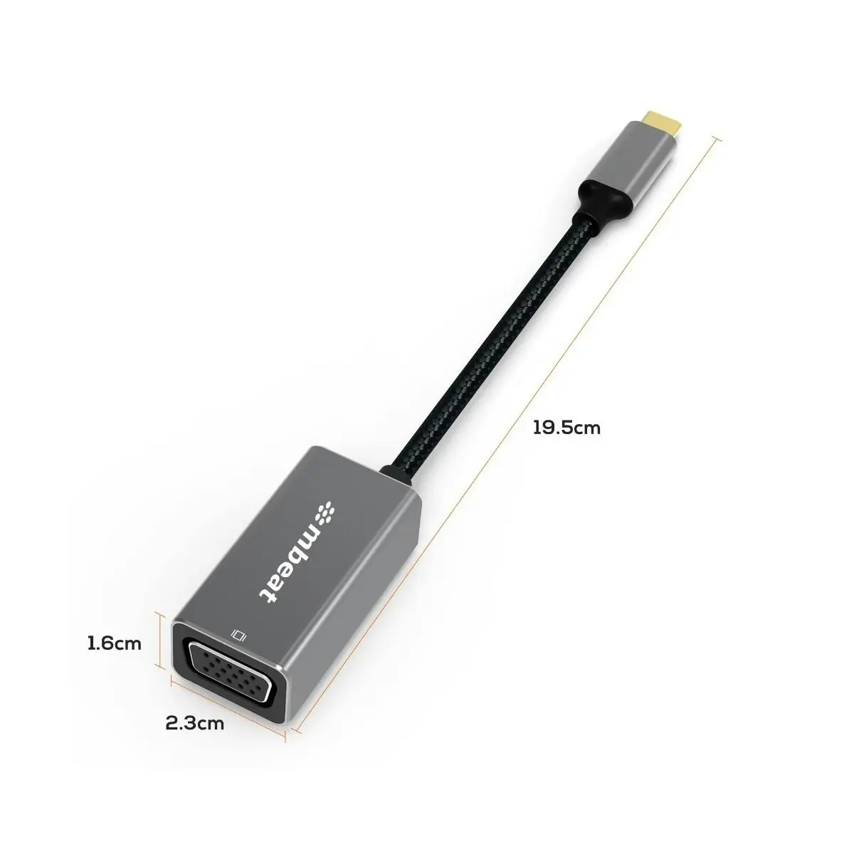 mBeat Elite Usb-c To Vga Adapter - Space Grey