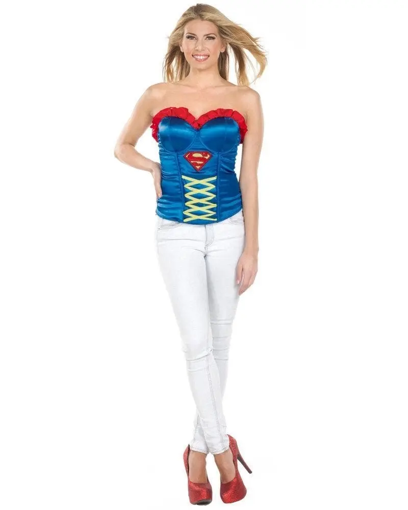 Supergirl Corset Bustier Womens Costume Kit