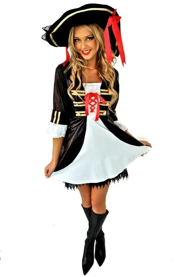 Captain Swashbuckler Pirate Womens Costume