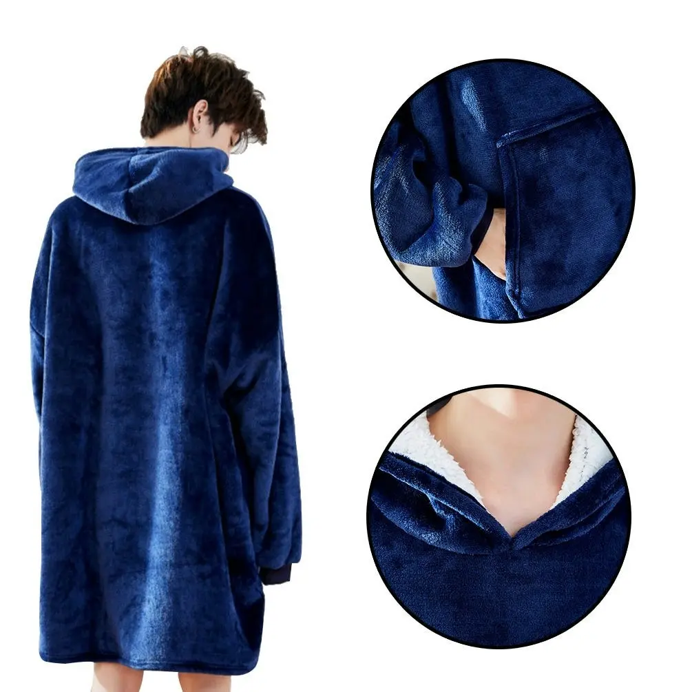 Cosy Plush Oversized Hoodie Blanket