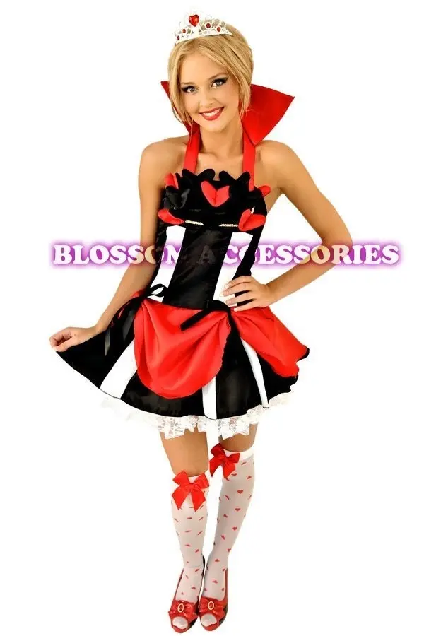 Pretty Queen Of Hearts Womens Costume