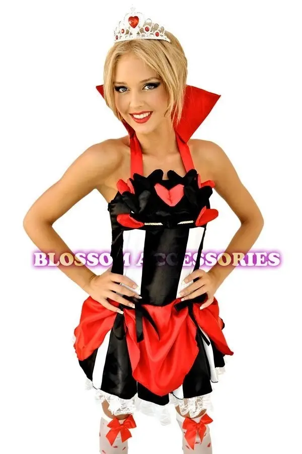 Pretty Queen Of Hearts Womens Costume