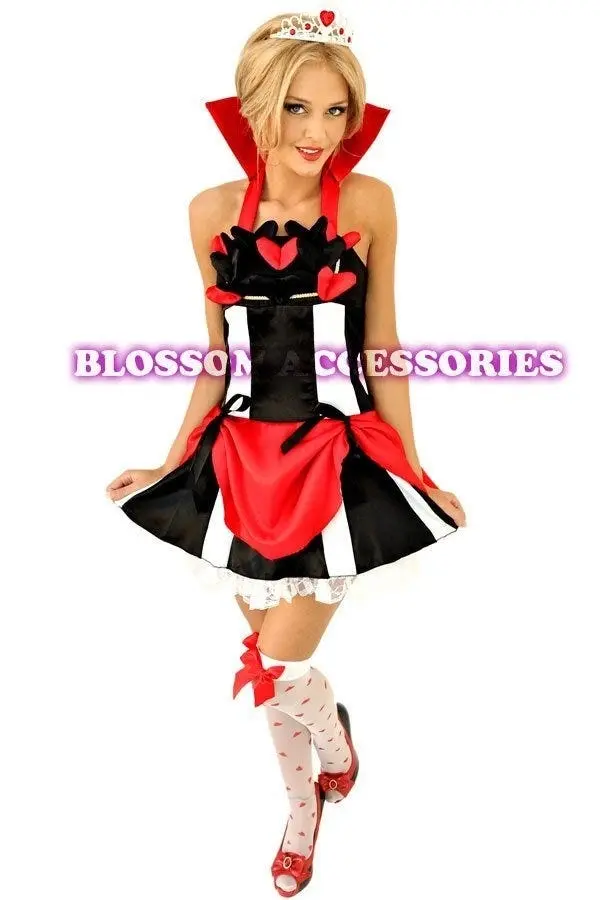 Pretty Queen Of Hearts Womens Costume