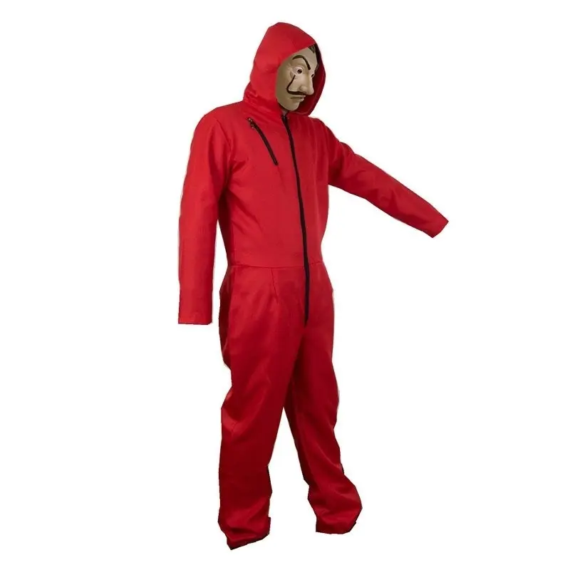 Red Bank Robber Jumpsuit Costume