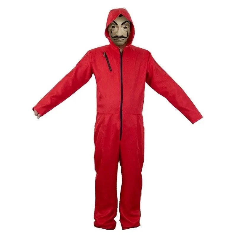 Red Bank Robber Jumpsuit Costume