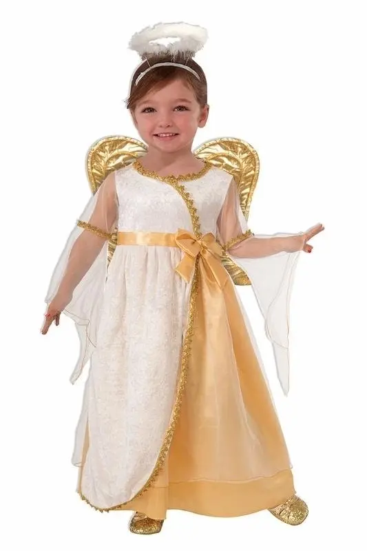 Deluxe Golden Angel Girls Costume