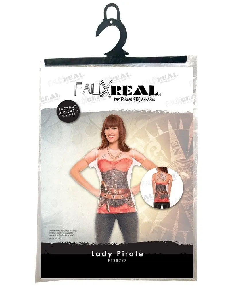 Faux Real Lady Pirate T-Shirt