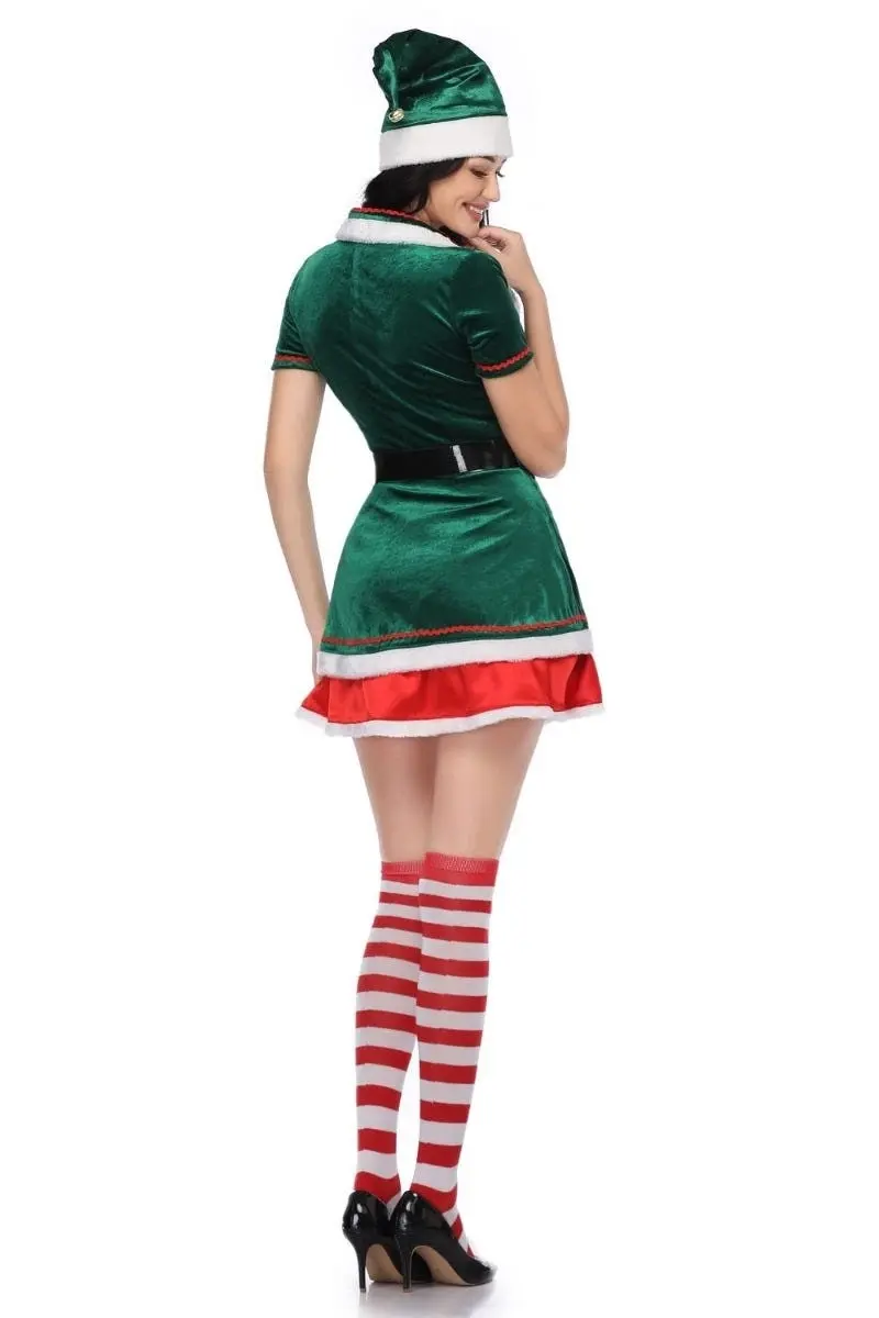 Santa Elf Womens Christmas Costume