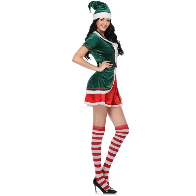 Santa Elf Womens Christmas Costume