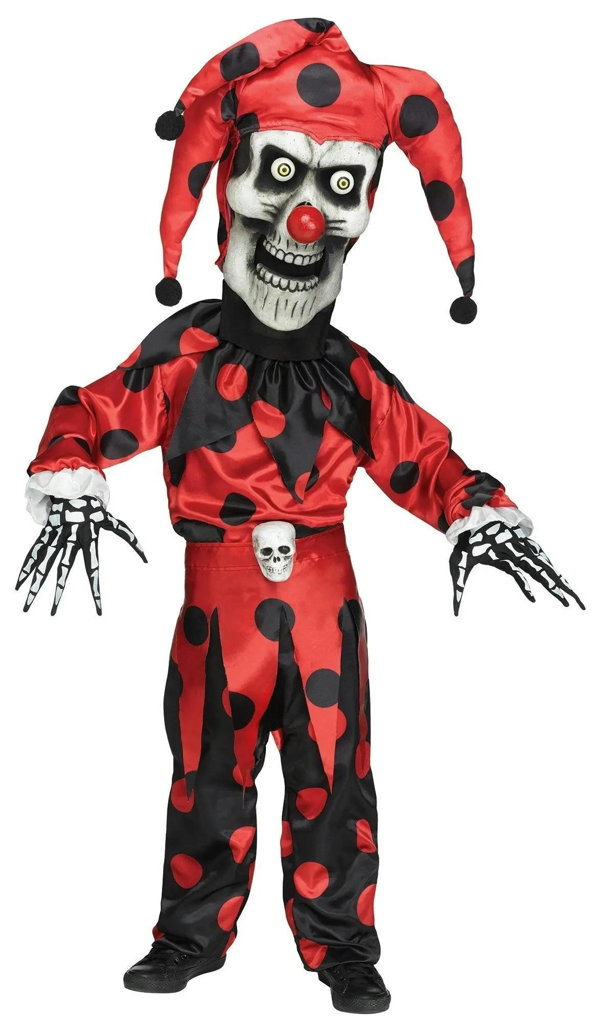 Evil Bobble Head Jester Boys Costume