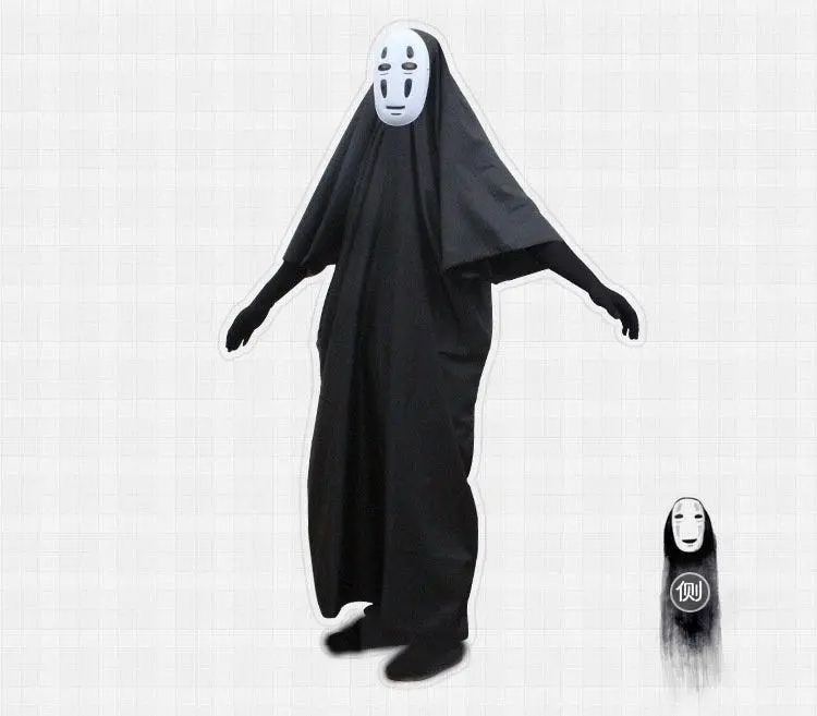 Spirited Away No Face Cosplay Mens Costume