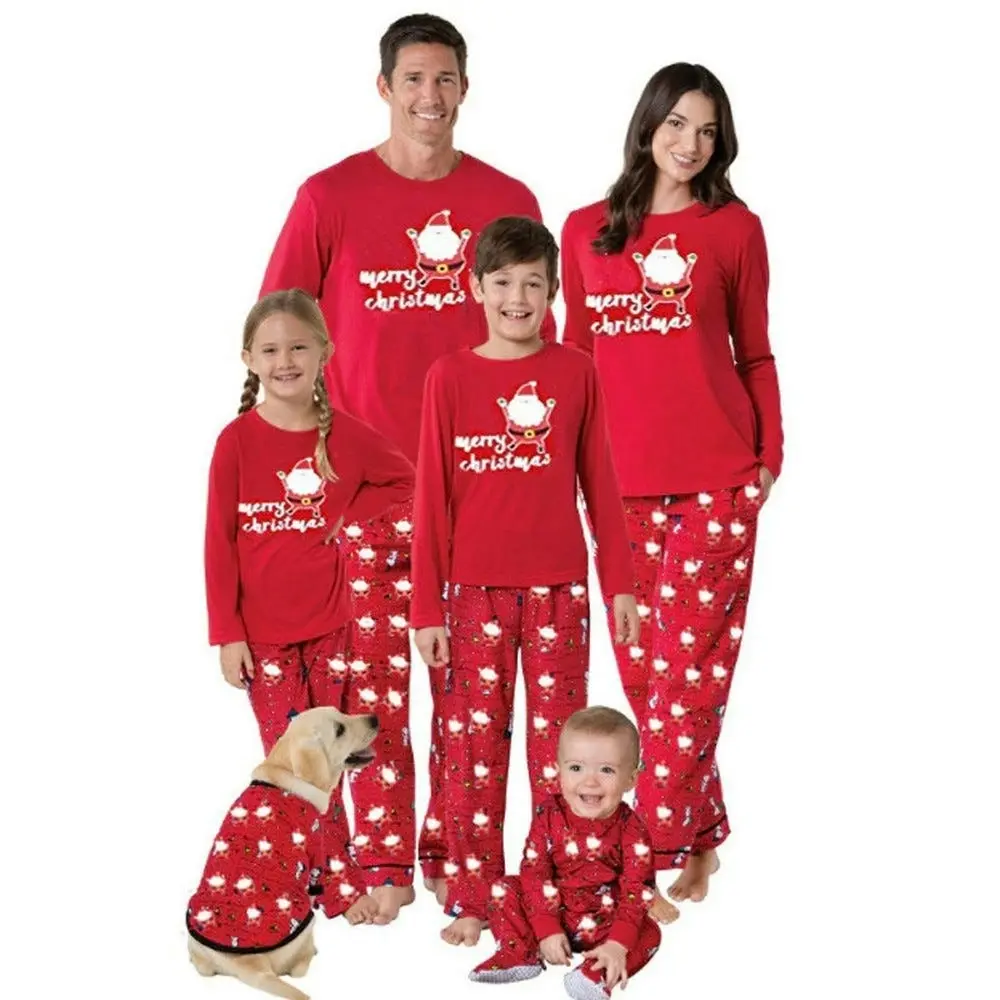 Happy Santa Merry Christmas Family Pyjamas Set