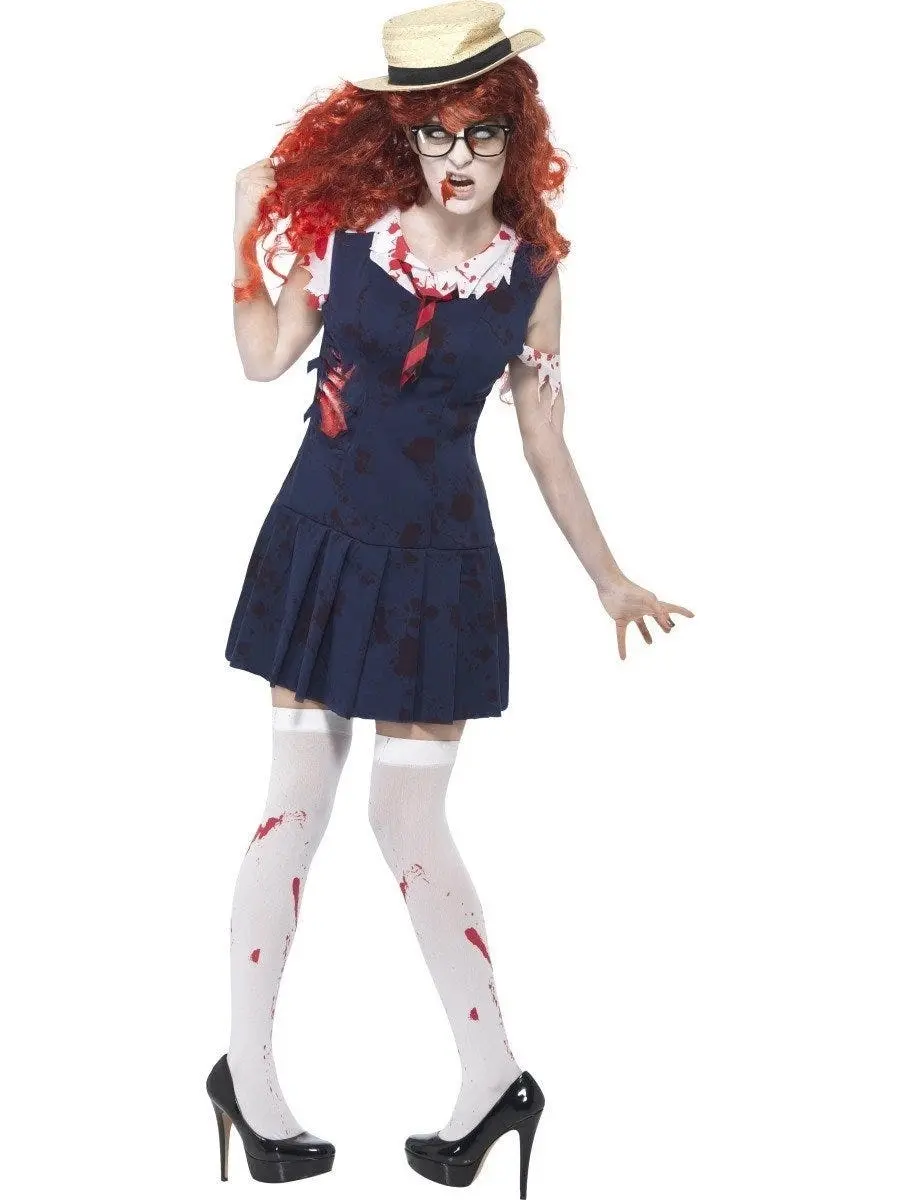 High School College Zombie Womens Costume