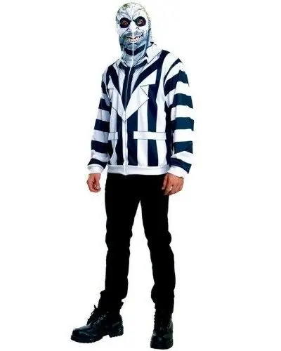 Beetlejuice Mens Hoodie Costume