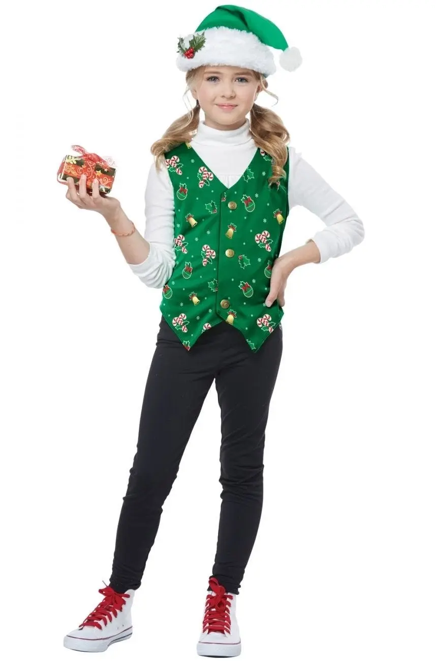 Holiday Vest Child Costume (Green)