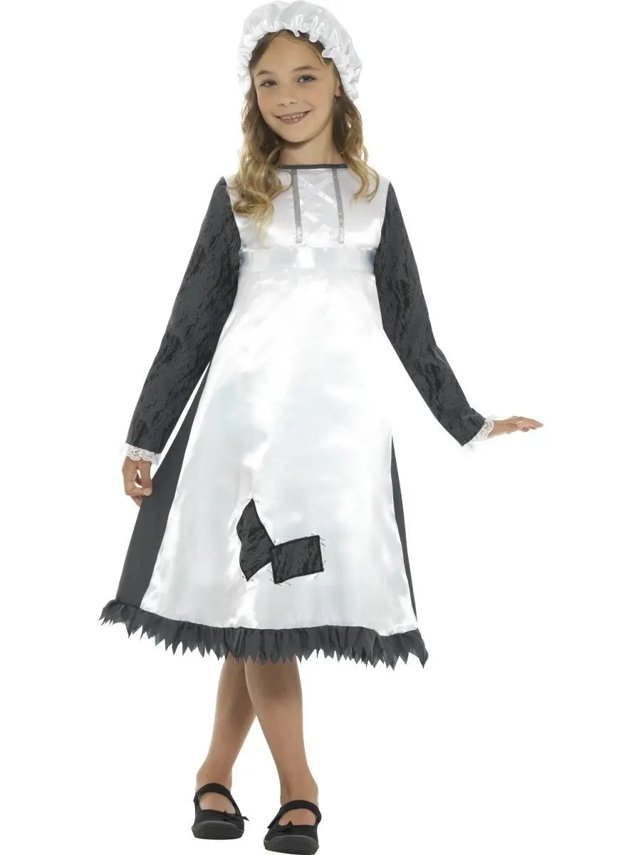 Child Poor Victorian Maid Girls Costume