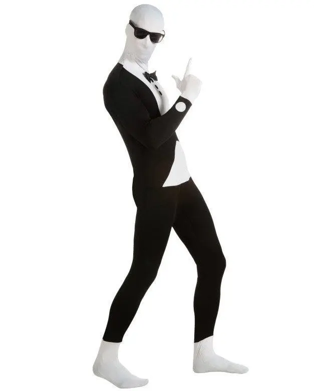 Tuxedo Second Skin Full Body Suit Mens Costume