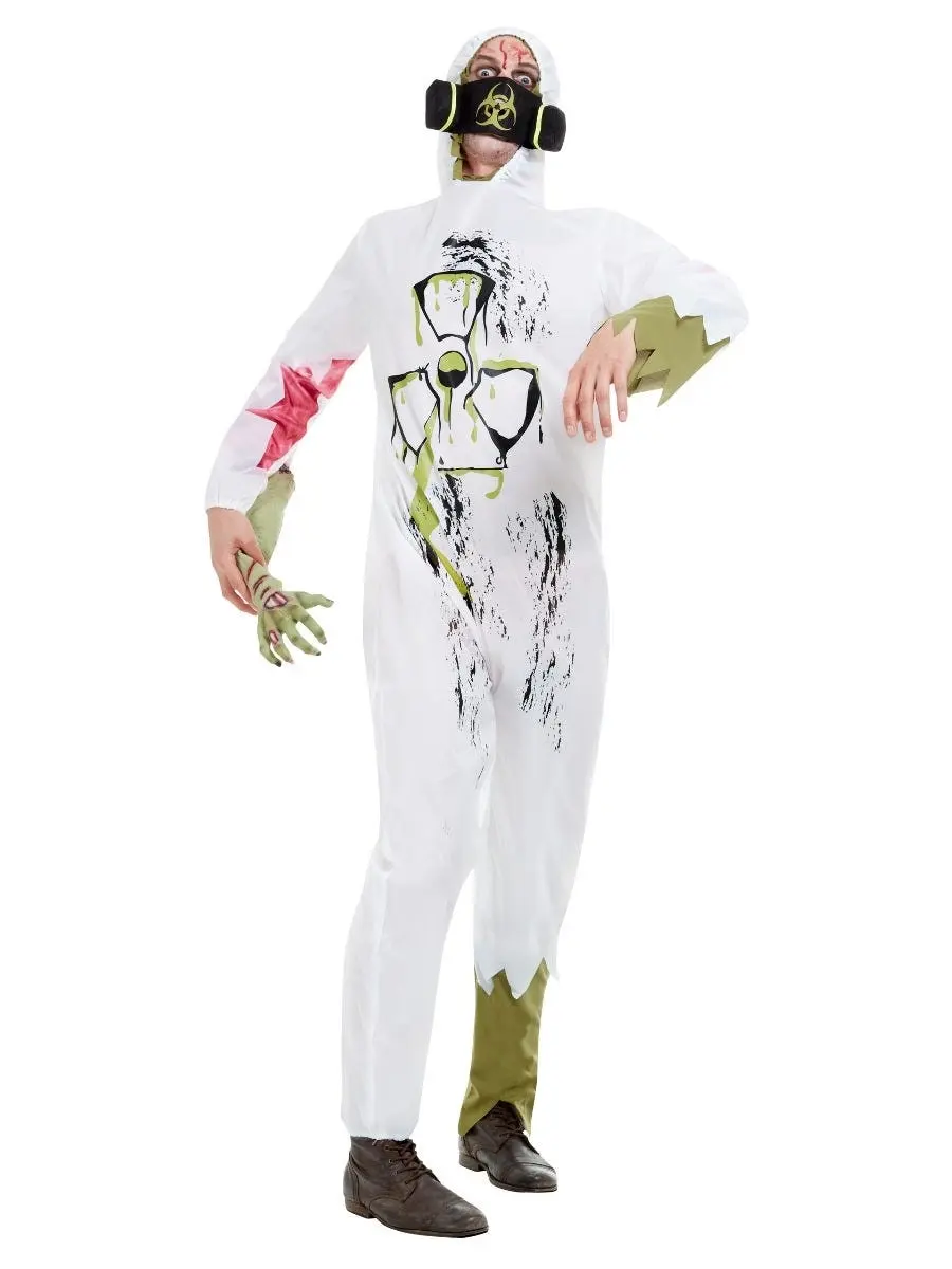 White Biohazard Suit Mens Costume