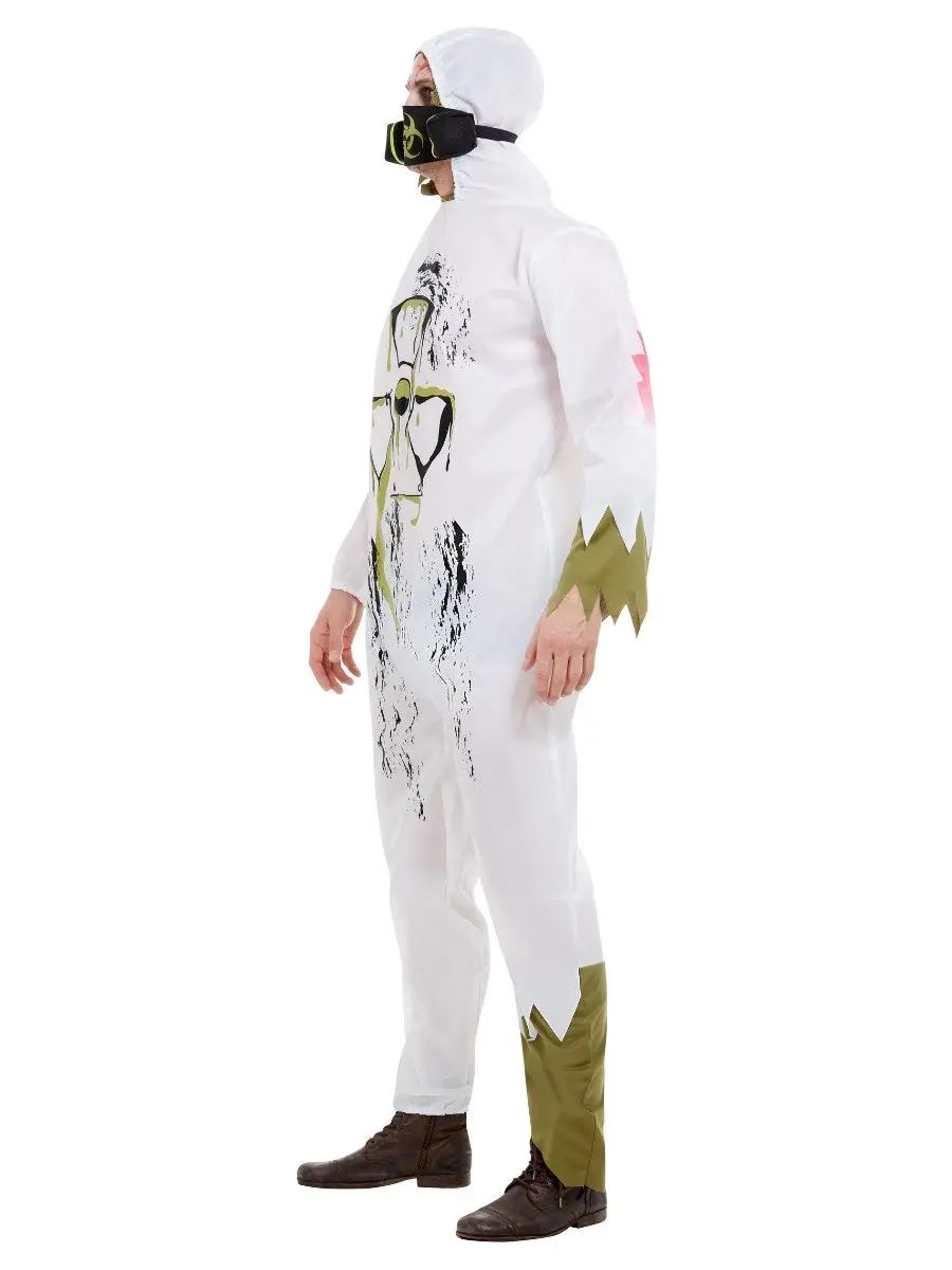 White Biohazard Suit Mens Costume