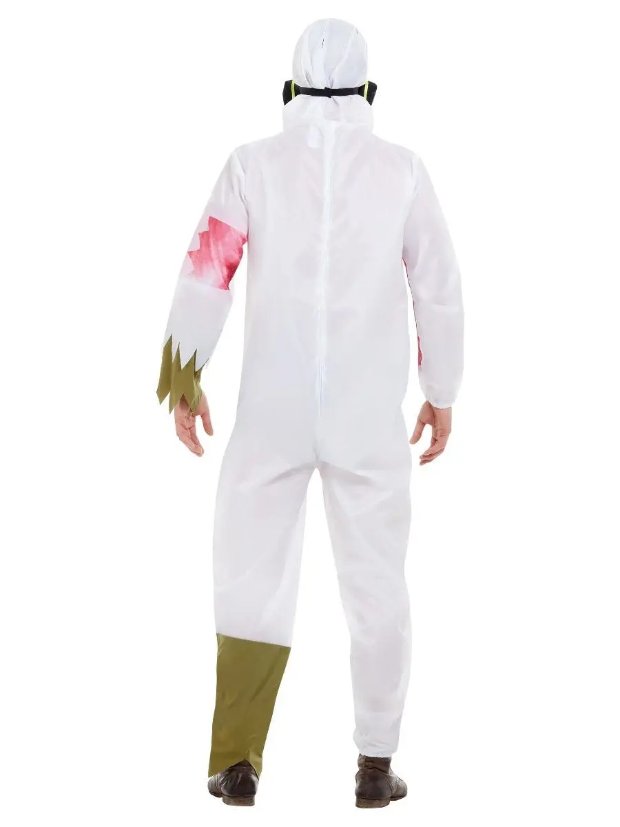 White Biohazard Suit Mens Costume