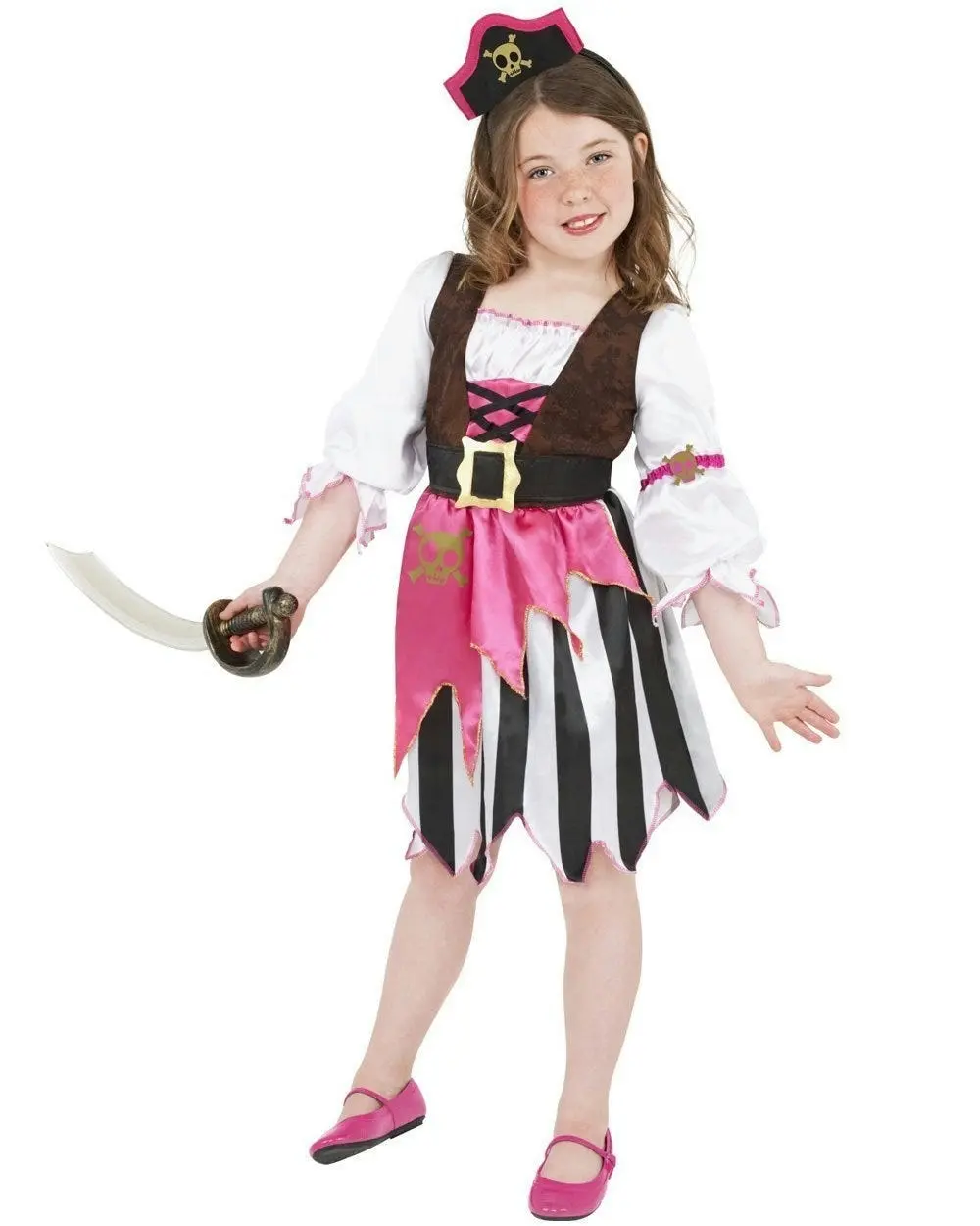 Pink Pirate Girls Costume