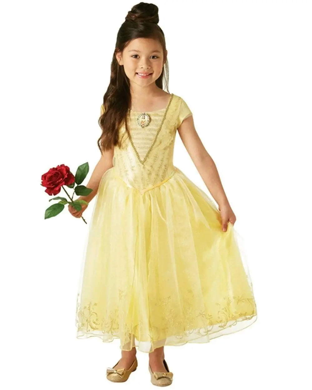 Belle Princess Live Action Deluxe Girls Costume